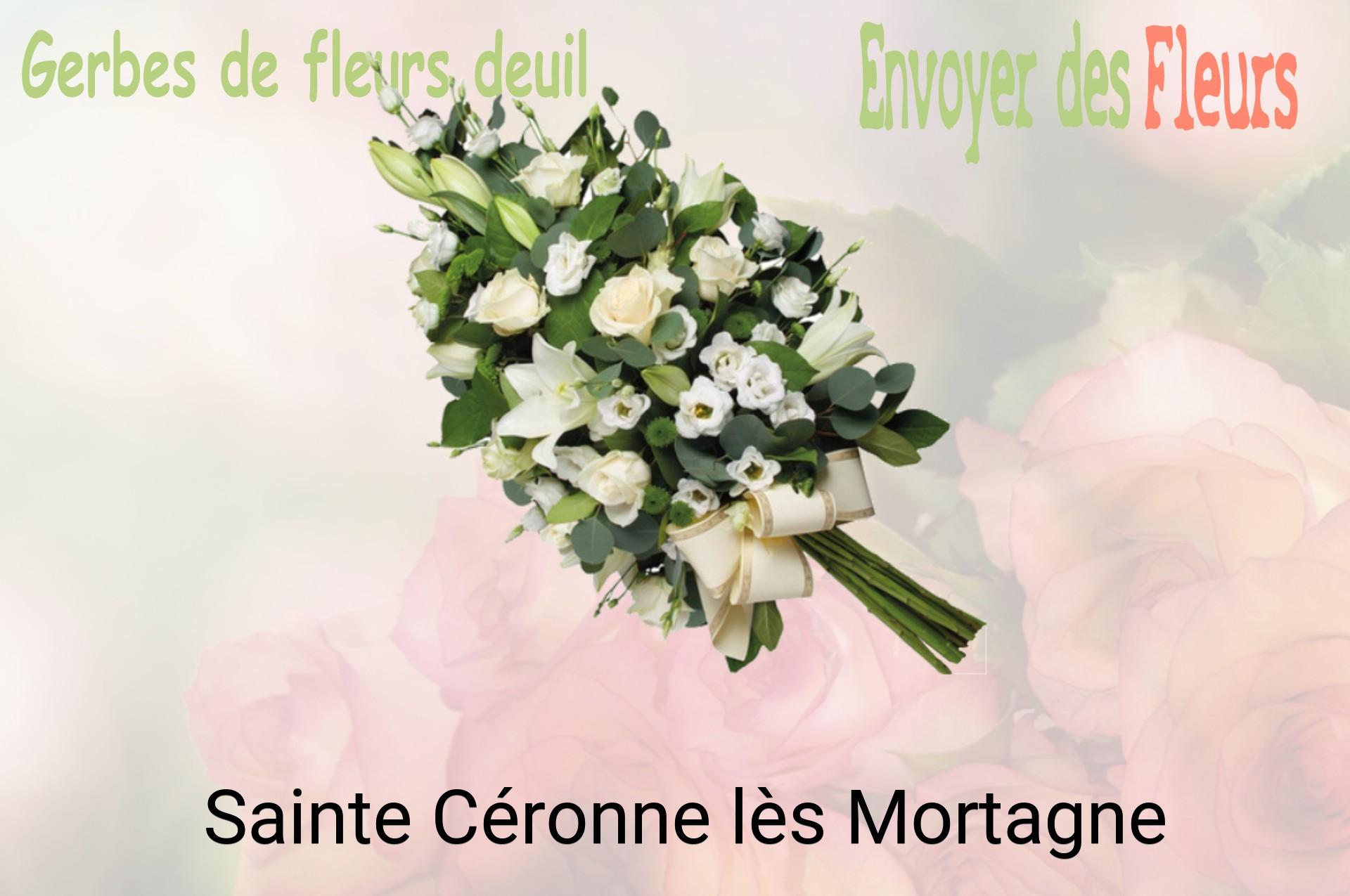 Gerbe de fleurs de deuil livrée à Sainte-Céronne-lès-Mortagne